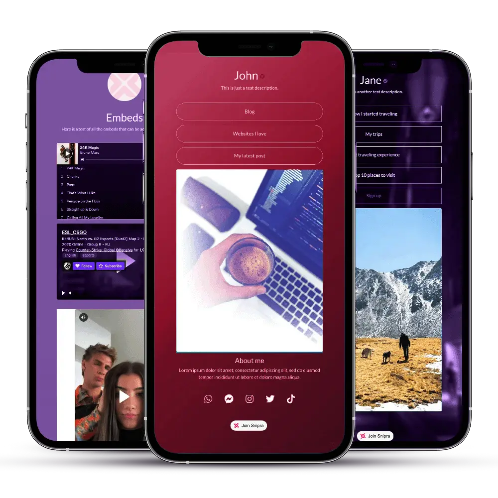 Bio Link Page Builder
